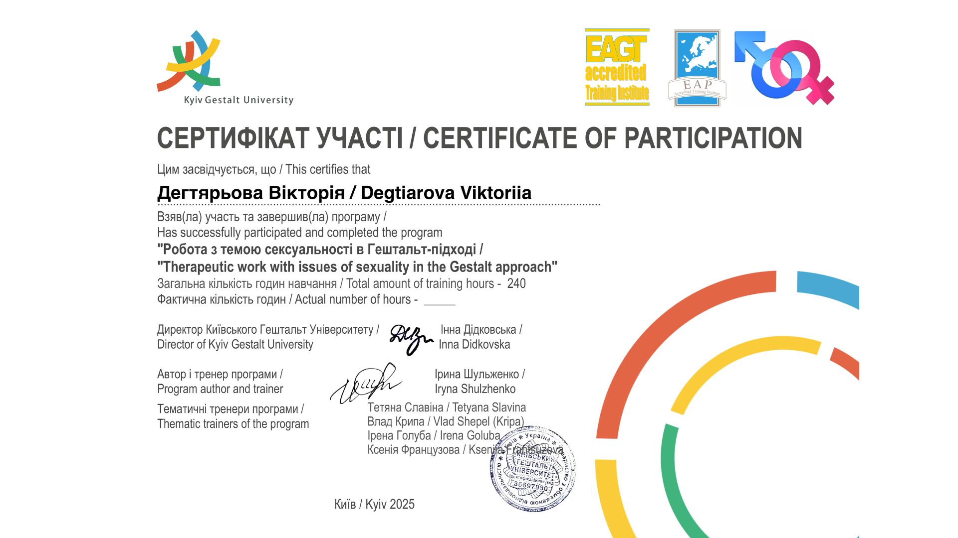 Робота з сексуальністю у гештальт-підході